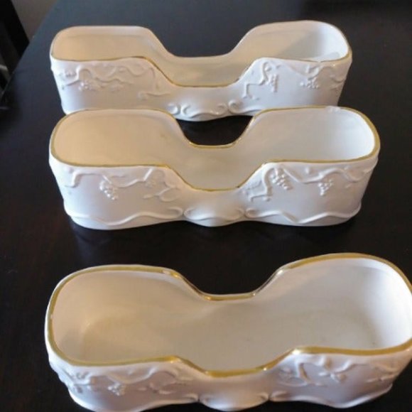 Other - Set Of 3 Caddy buffet white Ceramic